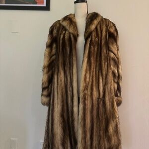 Emilio Gucci Luxurious Brown Mink Fur Coat